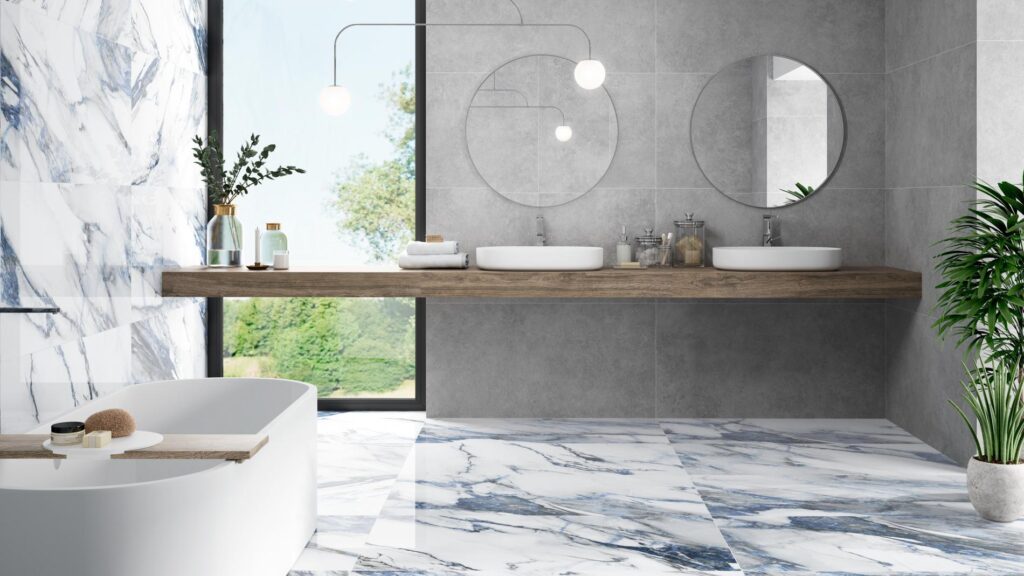 Arno Azzurro Blue Calacatta