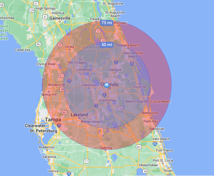 Delivered from Orlando warehouse